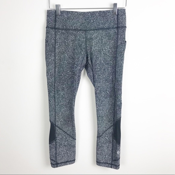 lululemon athletica Pants - Lululemon Capri leggings mesh pockets size 6
